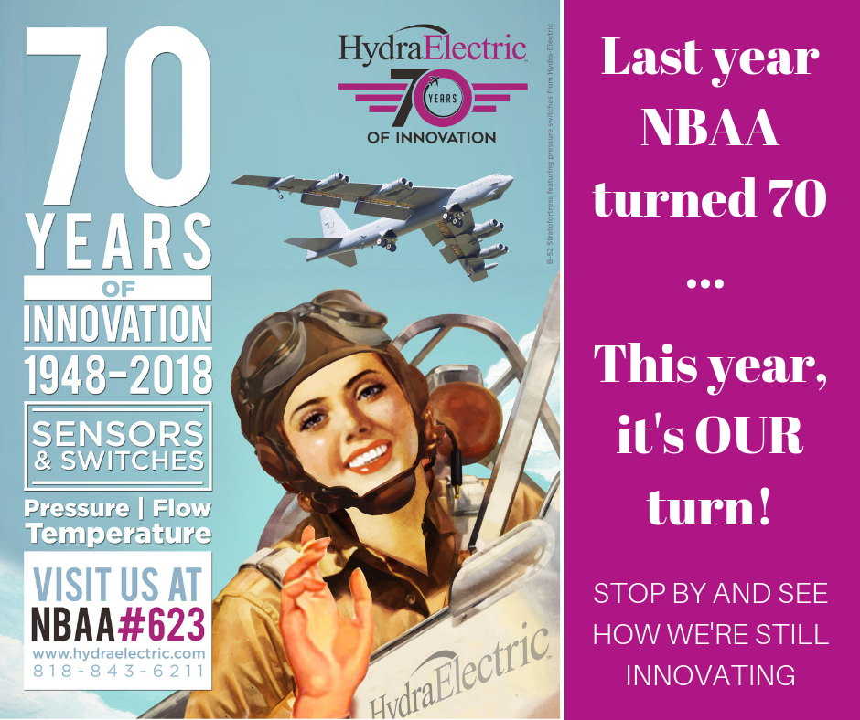 At NBAA-BACE Celebrating Our 70th With Fellow Industry Pioneer #NBAA